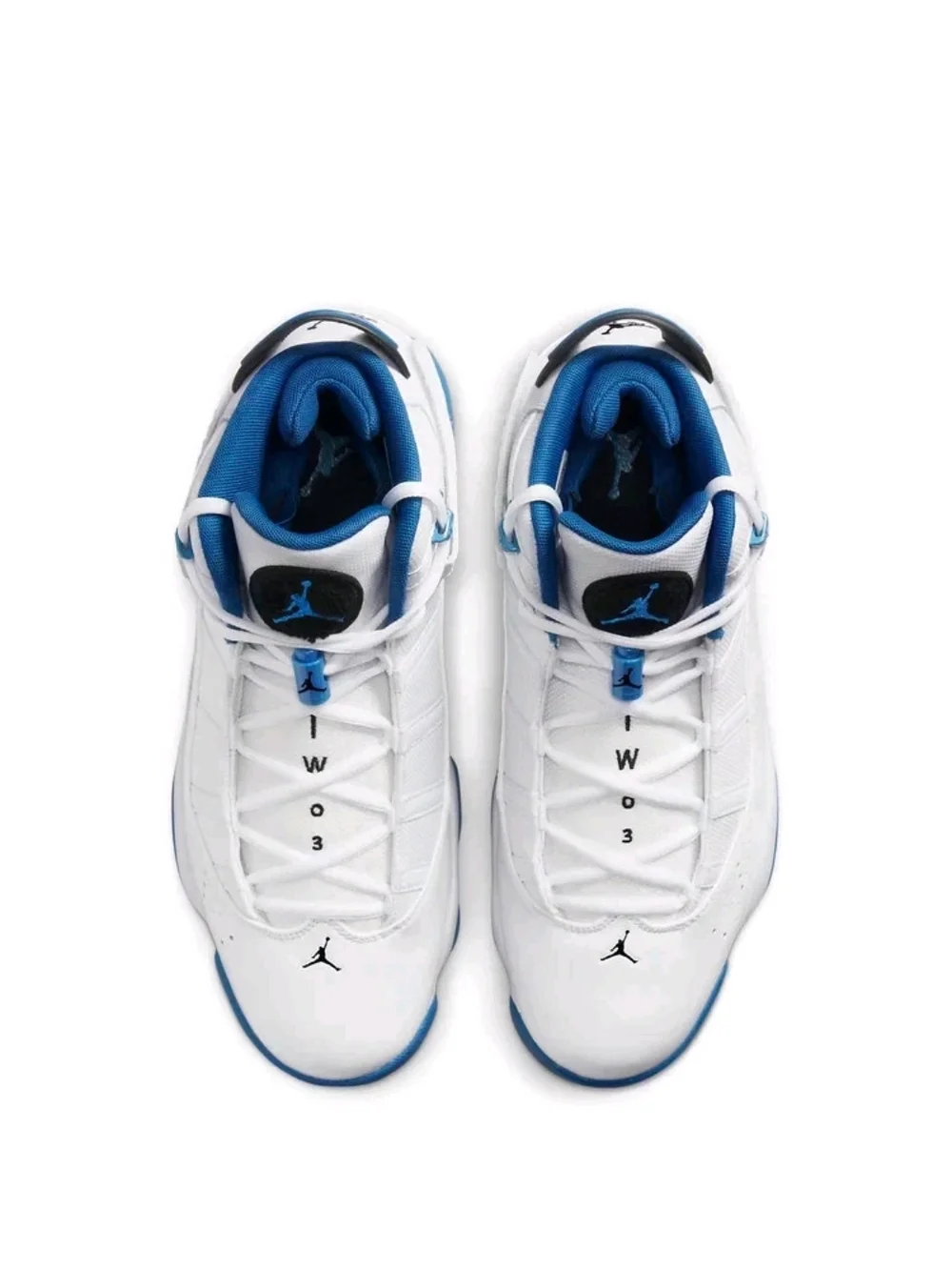 Size 12 - Air Jordan 6 Rings White Dark Marina Blue,Smooth Shoes
